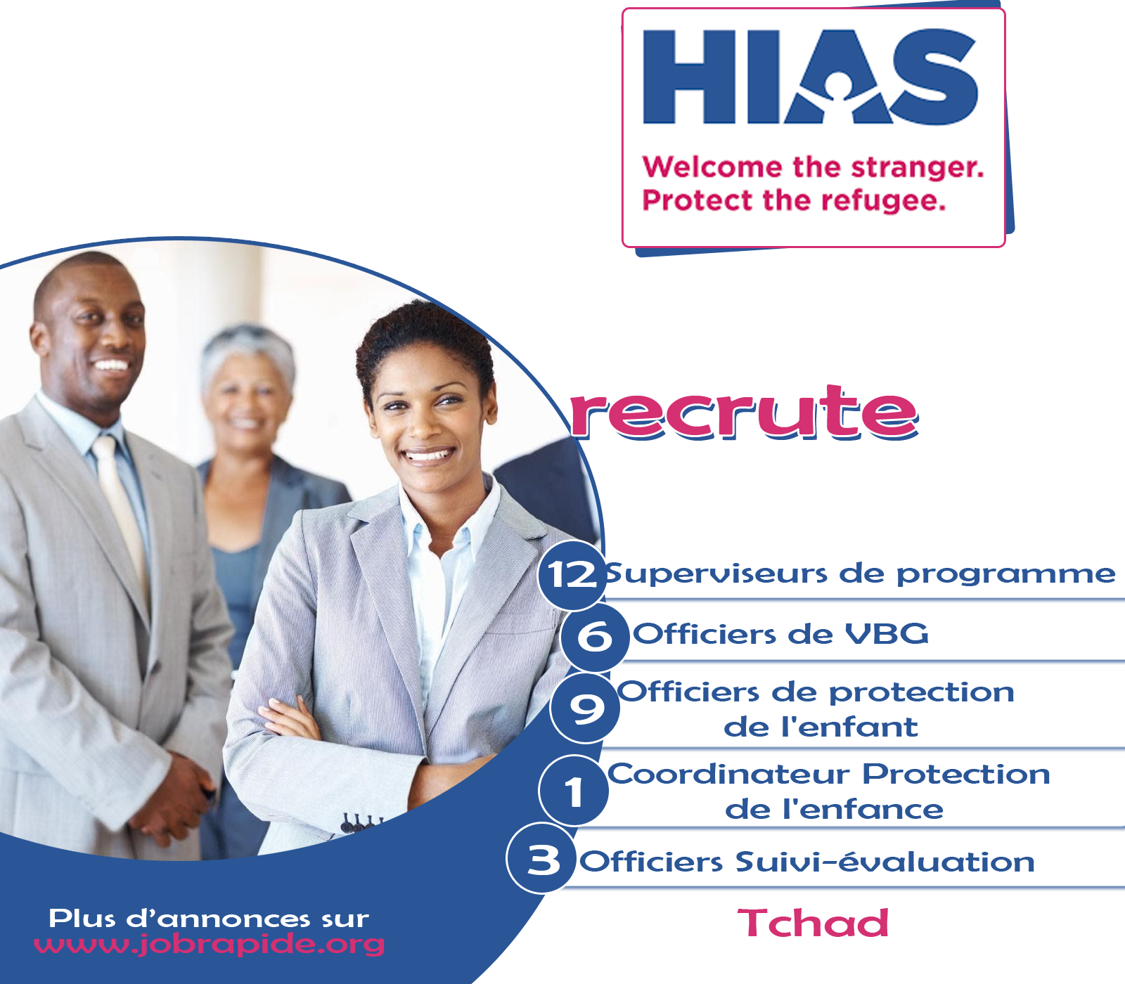 Hias Tchad Lance Un Avis De Recrutement De Plusieurs Profils Jobrapide