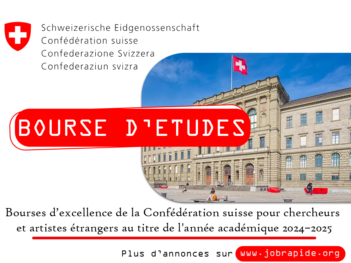 Avis de Bourses dexcellence de la Confédération suisse pour chercheurs