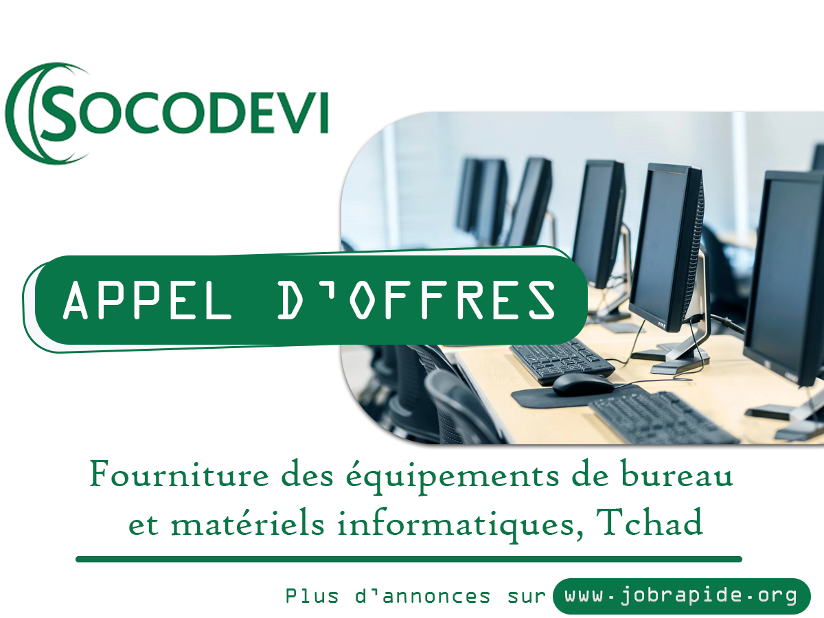 Socodevi Lance Un Avis D Appel D Offres Pour La Fourniture Des