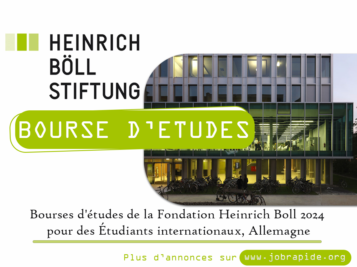 Avis de Bourses d études de la Fondation Heinrich Boll 2024 pour des