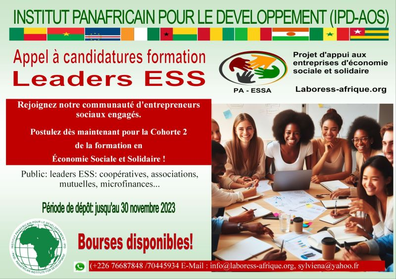 Linstitut Panafricain Pour Le Développement Région De Lafrique De Louest Et Sahel Ipd Aos 5306