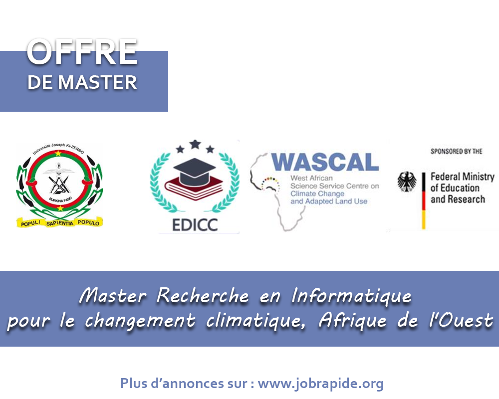 Avis D Appel Candidatures Pour Le Master Recherche En Informatique Pour Le Changement