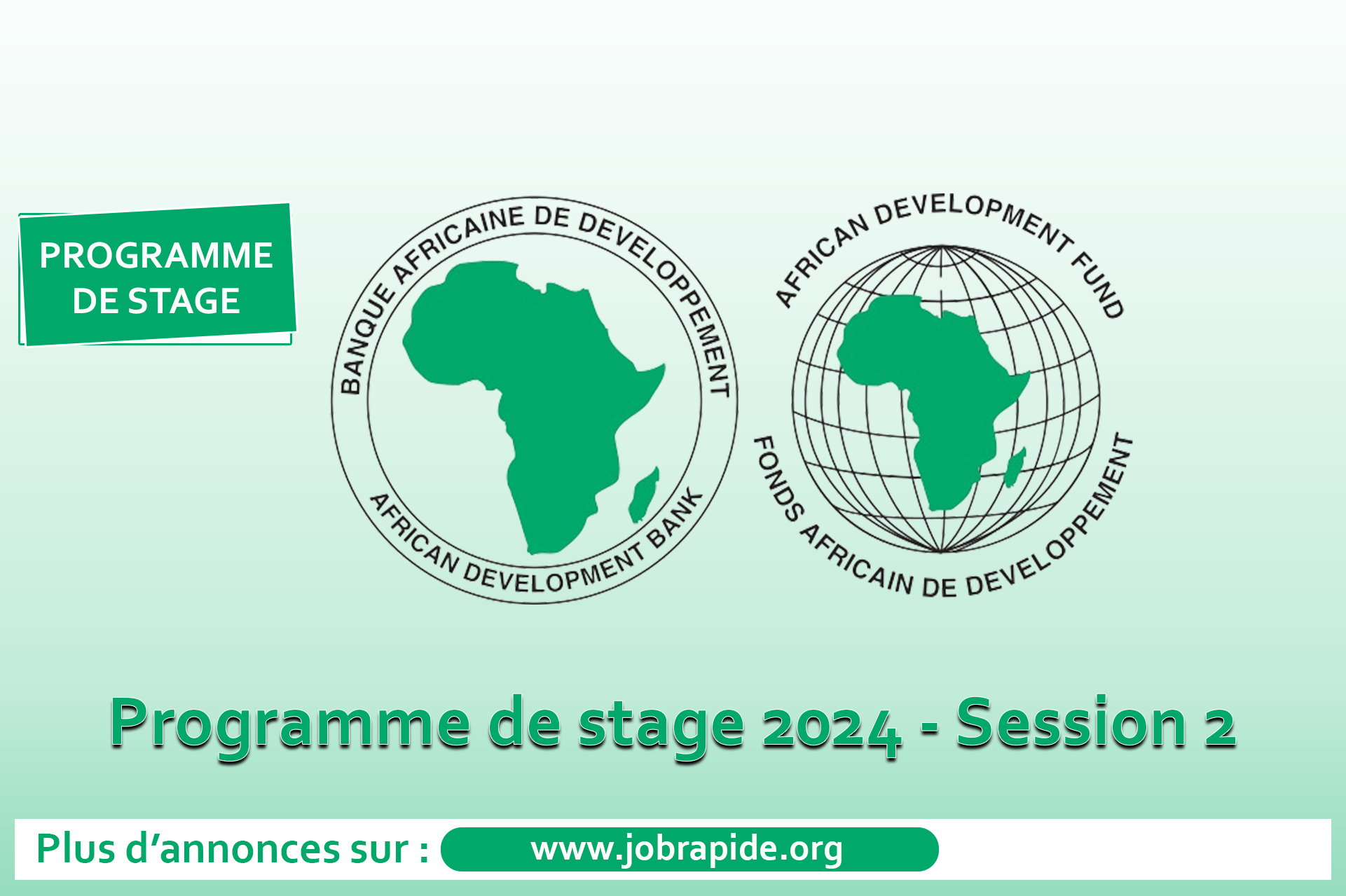 Avis d'appel à candidatures pour le Programme de stage 2024 (Session 2