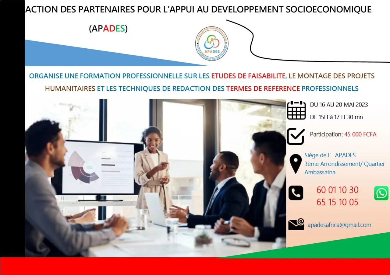 Laction Des Partenaires Pour Lappui Au Développement Socioéconomique Apades Organise Une 